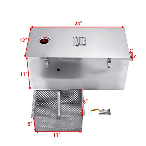 BEAMNOVA Commercial 25LB Grease Trap for Restaurants 13GPM Gallons Per