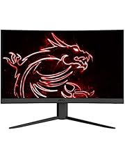 MSI 24" FHD 1500R Curvature Non-Glare Super Narrow Bezel 1ms 1920 x 1080 144Hz Refresh Rate Tilt Adjustment FreeSync Curved Gaming Monitor (Optix G24C4),Black