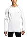Speedo Men's UV Shirt Long Sleeve Loose Fit Easy Tee athletic technical swimsuits, White, Medium US