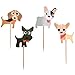 Dog Cupcake Toppers,Puppy Cupcake Toppers,Pet Theme Baby Shower Birthday Party Cupcake Decoration Supplies