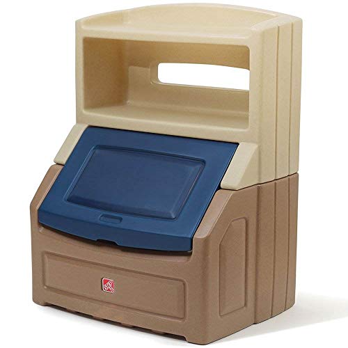 lift and hide bookcase toy box with lid