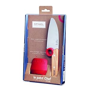 Opinel Le Petit Chef, keukenmessenset, 2-delig mes, grijs, 26