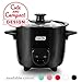 Dash DRCM200BK Mini Rice Cooker Steamer with Removable Nonstick Pot, Keep Warm Function & Recipe Guide, Black