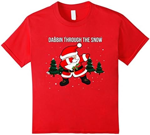 Dabbing Santa Tshirt Christmas Gift Shirt