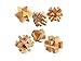 StillCool 3D Jigsaw Puzzles Wooden Classic Cube Genius Puzzle and Brain Teasers, Set of 6 Old China Kongming Luban Jigsaw Lock Educational Toy Gift for Kids