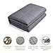 Weighted Blanket for Adults with Anxiety by Anjee Therapy, 15 lbs Autism Weighted Blanket for 100 - 150 lbs Persons, for Better Sleep and Stress Relief(60 x 80 Inches, Grey)