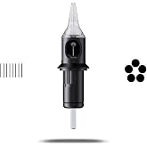 Cheyenne Capillary Tattoo Cartridge Needles, Disposable, Professional Tattooing Supplies, Box of 20 Pcs, #8 (0.25mm) 5 Bugpin Round Liner Super Long Taper (5.5 mm)