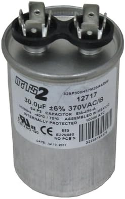 APCEssex 5VR0303 1-3/4" x 2-7/8" 30 MFD 370V Pool & Spa Motor Run Capacitor