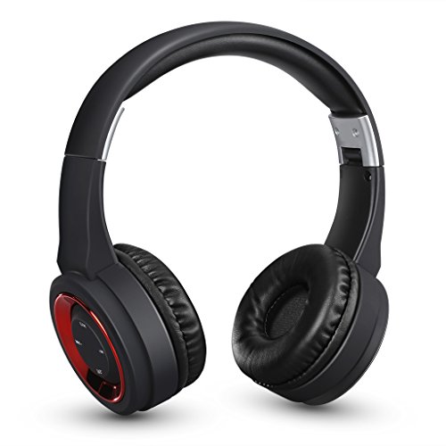 Excelvan folding wireless bluetooth led stereo headphon…