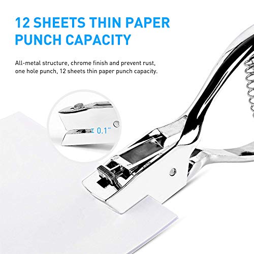 GOOACC Badge Hole Slot Punch for ID Cards Hand Held, One Slot Puncher