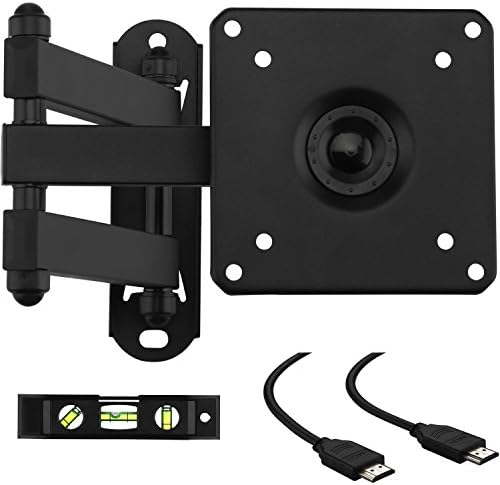 Cattail TV LCD Monitor Wall Mount Bracket With Full Motion Swing Out Tilt for Most 13" 15" 17" 19" 22" 23" 24" 25" 26" 27" LED LCD OLED Plasma Flat Screen Monitor up To 44 lbs VESA 100x100mm