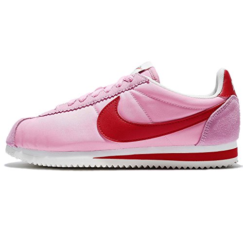 Nike Women's Wmns Classic Cortez Nylon Prem, PERFECT PINK/SPORT RED-SAIL, 6.5 US