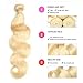 613 Blonde Human Hair 3 Bundles with Frontal Brazilian Body Wave with Baby Hair Frontal 100% Ear to Ear Virgin Human Hair Weave with 13x4 Lace Frontal 161820+14 Inch