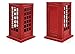 KAV Original British English Metal Alloy Money Coin Spare Change Piggy London Street Red Telephone Booth Bank Souvenir Model Box Jar, 14cm
