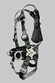 Miller Revolution Full Body Safety Harness with Quick Connectors, Removable Belt, Side D-Rings & Pad, Universal Size-Large/XL, 400 lb. Capacity (RDT-QC-BDP/UBK)