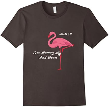 Mens Funny Flamingo T-Shirt - Flamingo Mothers Gift Shirt 2XL Asphalt
