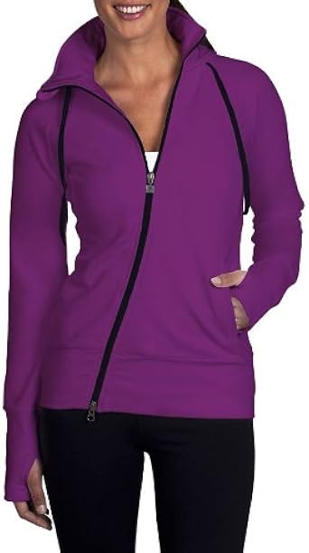asymmetrical zip hoodie women's