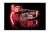 Neon Nightlife LED Light Up Glasses, Red | Cyberpunk Goggles, Rezz Visor Robocop Futuristic Electronic Lights