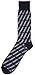 Soxmile Mens Big and Tall Jacquard Fashion Crew Socks - Square Stripes