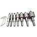 7pcs 14-35mm Tungsten Carbide Steel Tooth Hole Saw Cutter Tool Drill Bit Set for Stainless Steel, Mild Steel, Iron, Copper and Brass