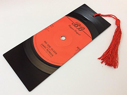 Gary Numan, We are Glass, Vinyl Record Bookmark gift