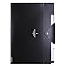 Skydue PP Expanding File Folder Accordion Documents Letters Organizer, 5 Pockets, A4 Size, Black