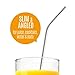Smoothie Straws Stainless Steel - WIDE for Thick Drinks & Shakes | Reusable, Eco-friendly, Metal Drinking Straws | Dishwasher-safe | Pack of 4 | Free Cleaning Brush (Extra Wide and Angled)