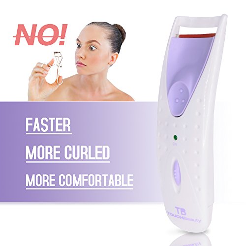 TOUCHBeauty Professional Heated Eyelash Curler with Silicone Refill Pad Curling Tool for Women Long Lasting Naturally Eyelashes EC-2003