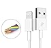 iPad Charger, iPhone Charger, ZOYOL 2.4A 12W USB Wall Charger Foldable Portable Travel Plug + 6FT Lightning Cable for iPhone X/8/8Plus/7/7Plus/6s/6sPlus/6/6Plus/SE/5s/5, iPad 4/Mini/Air/Pro, iPod