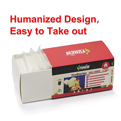 FUNEW Fuel Tablets Solid Hexamine Tablets Military Smokeless 8 x 25g