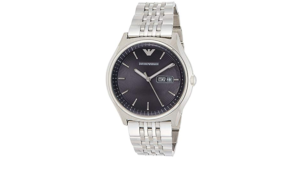 Emporio Armani Men's AR1977 Dress Silver Quartz Watch : Amazon.sg: Fashion