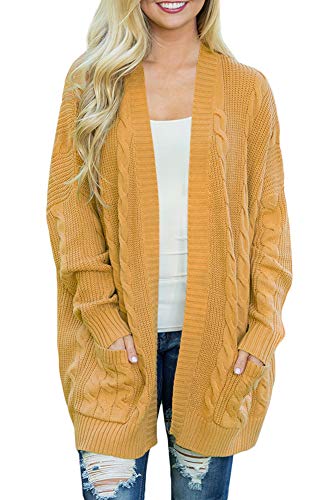 For G And Pl Womens Cable Knit Open Front Long Desertcart INDIA