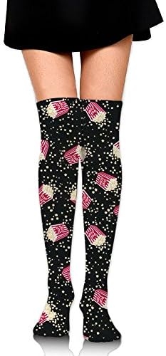 Funny Chips Unisex Stocking 25.59" Long Hose Knee Comfortable High Socks For Men Women