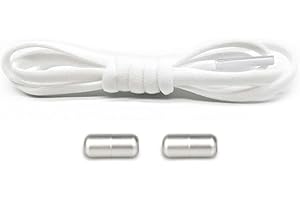 Flat Shoelaces That Do Not Tie Shoelaces Elastic Metal Easy Installation Elderly Metal Capsules Time Saving Sneakers Boots Ca