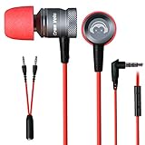 GranVela G10 3.5mm Jack Earphones With Microphone - Retail Packaging - Red