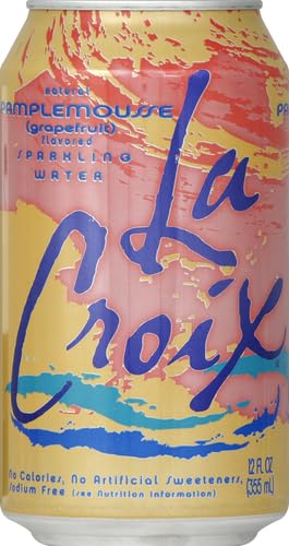 LA CROIX SPARKLING WATER, GRAPEFRUIT ,12 FL OZ, SINGLE CAN, ZERO CALORIE, ZERO SWEETENER
