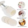Aceshop 4 Set Mooncake Press Mold with 12 Stamps Hand Pressure Mold 50g/100g Mid-Autumn Festival Flower Moon Cake Mold Set Kitchen DIY Baking Decorating Tools Bakeware Gadget