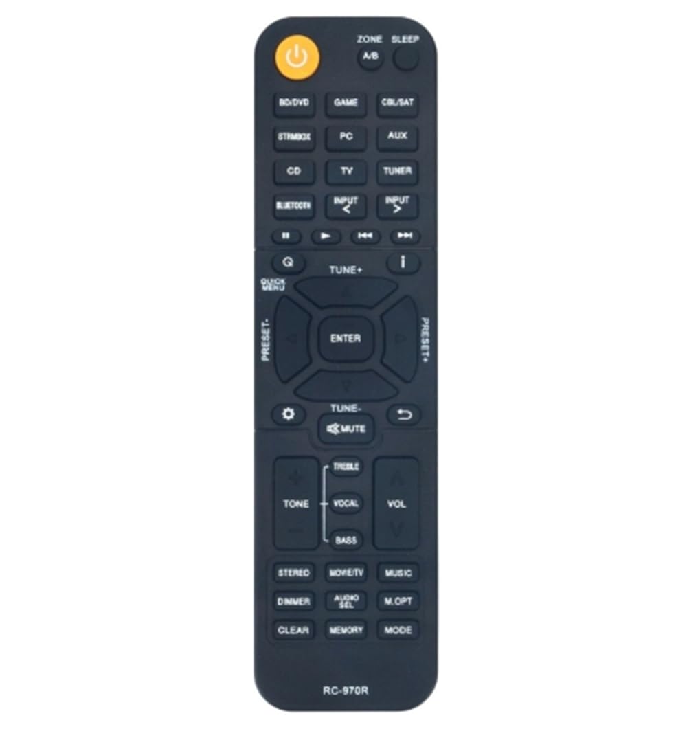 Photo 1 of RC-970R Replace Remote Compatible with Onkyo AV Receiver TX-SR393 HT-R398 TX-SR494 HT-S3910
