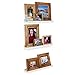 Wallniture Denver Wall Mounted Floating Shelves for Nursery Decor - Kid’s Room Bookshelf Display - Picture Ledge White 22 Inch Set of 3