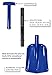 Lifeline Aluminum Sport Utility Shovel, 3 Piece Collapsible Design, Perfect Snow Shovel for Car, Camping and Other Outdoor Activities, Blue