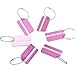 Metal Luggage Tags Pink Baggage Suitcase Travel Labels, 6 Pack By V-story