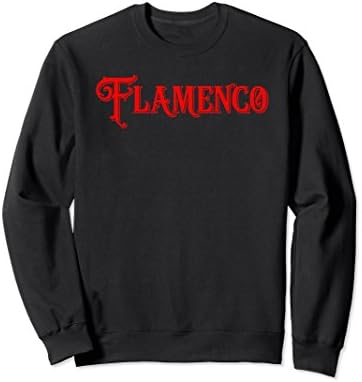 Unisex Flamenco Spanish Dancer Dancewear Long Sleeve Sweatshirt Small Black