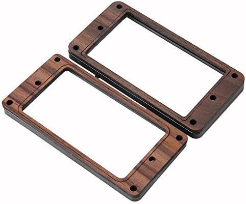 HJMusic 2pcs Guitar Humbucker Pickup Mounting Frames Fit Electric Guitar Rosewood &amp; Plastic