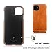 Pierre Cardin iPhone 11 Leather Case, Premium Genuine Cowhide with New Slim Design Thin Protection Hard Back Cover for Apple iPhone 11(6.1