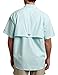 Columbia Men's Super Bonehead Classic Short Sleeve Fishing Shirt (Gulf Stream Gingham, Medium)