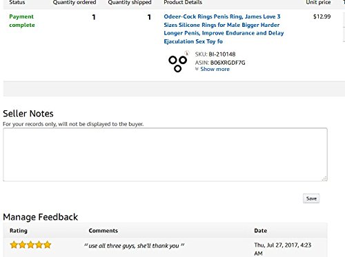 image for Odeer-Cock Rings Penis Ring,3 Sizes Silicone Rings for Male Bigger Har