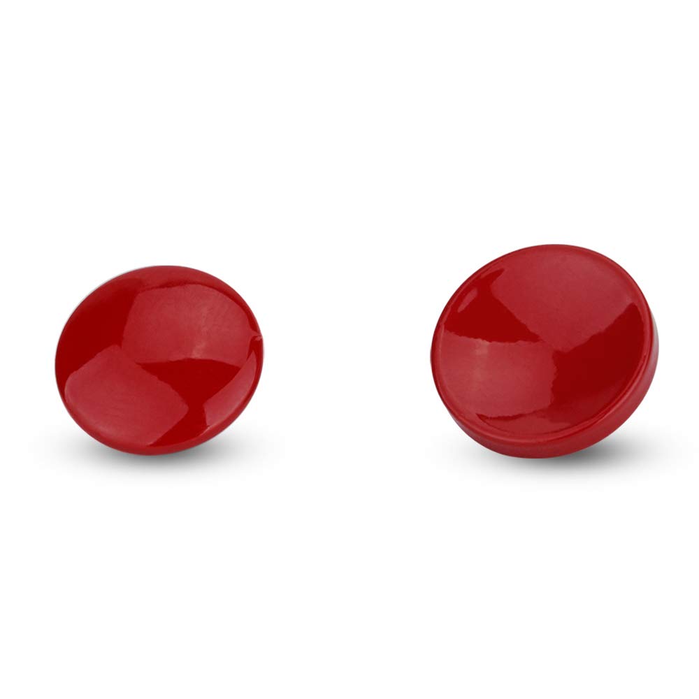 JJC SRB Soft Release Button for Cameras with a Shutter Release Socket (Convex/Concave Surface Pack) – Dark Red Kit