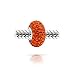 Bling Jewelry Solid Bright Orange Spacer Bead Core .925 Sterling Silver Fits European Charm Bracelet For Women For Teen