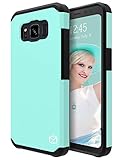 Galaxy S8 Active Case, MP-MALL [Dual Layer] [Shock Absorbent] Armor Hybrid Defender Anti-Drop Rugged Protective Shockproof Case Cover For Samsung Galaxy S8 Active (Mint)