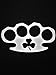 Chase Grace Studio Brass Knuckles Vinyl Decal Sticker|White|Cars Trucks Vans SUV Laptops Wall Art|5.5